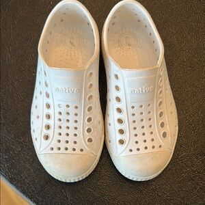Native Kids Shoes - White